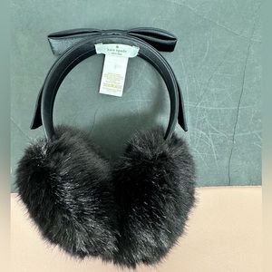 Kate Spade Black Earmuffs NWOT